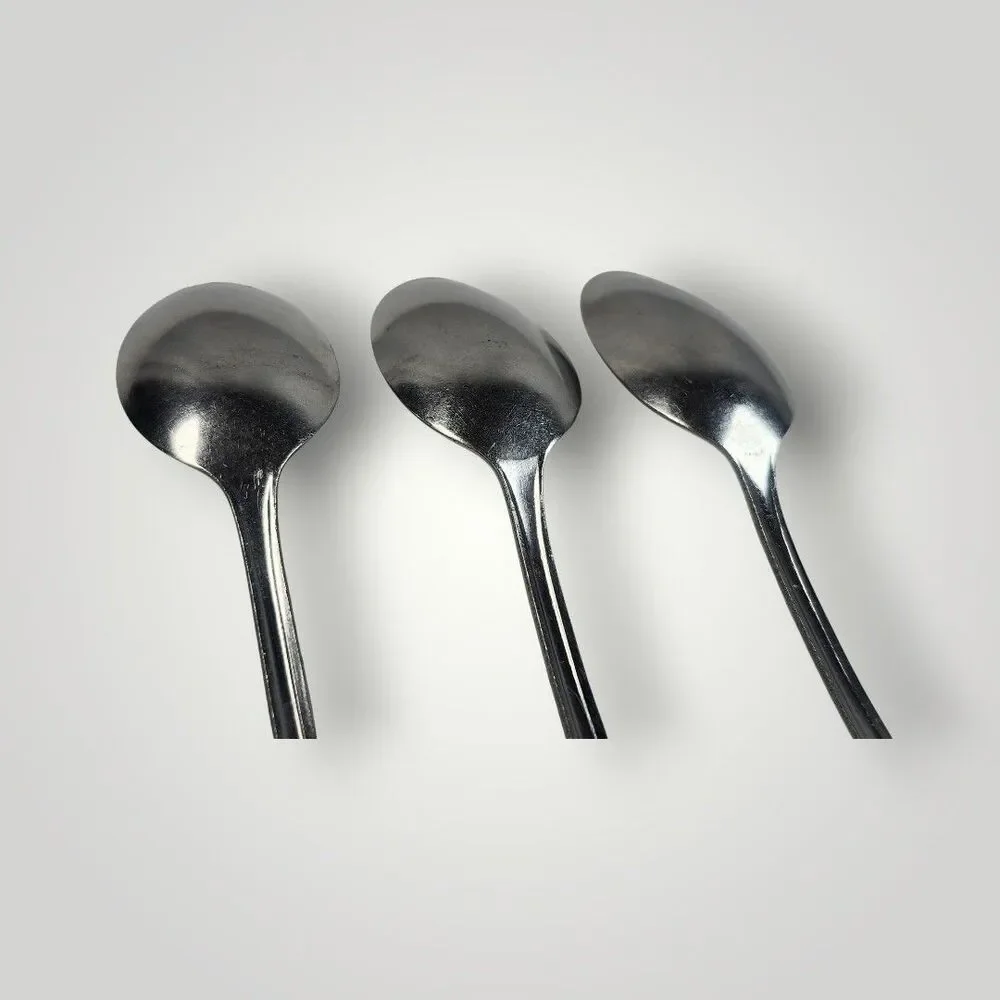 Imperial Iced Tea Spoons Noreen FALCON Stainless Steel  Set‎ of 3 Made In USA